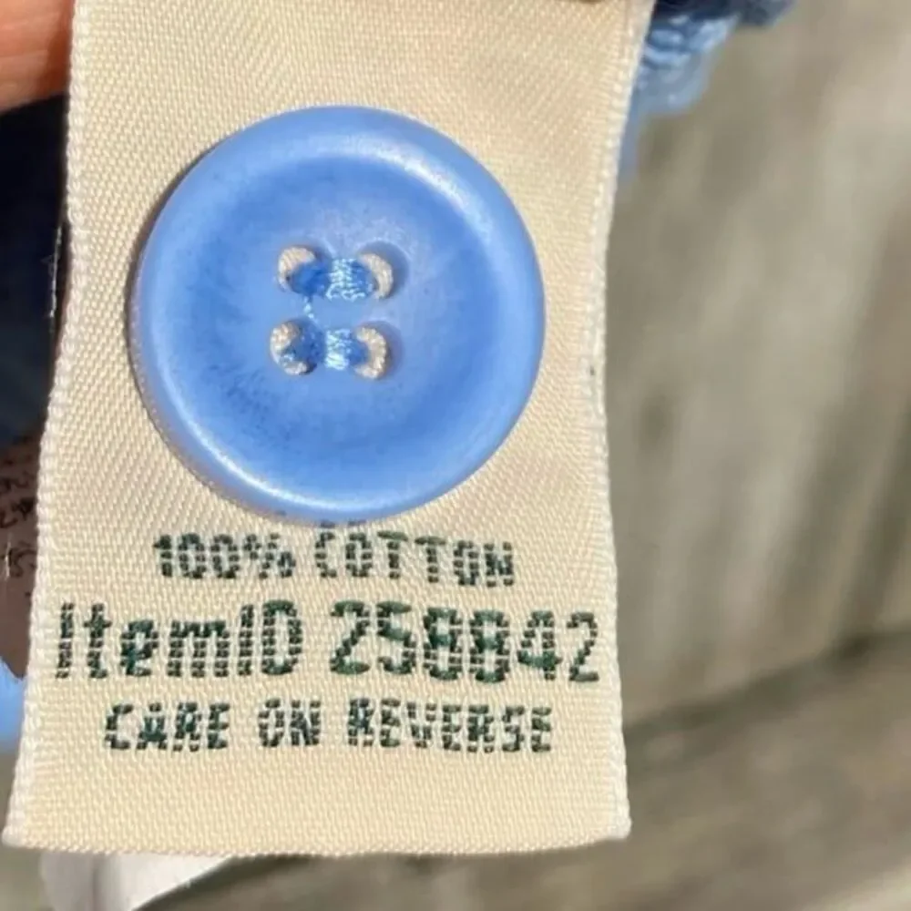 L.L. Bean pastel blue cable knit cardigan